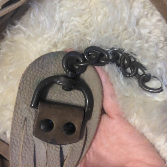 All Saints Amen Belt Grey size Medium / Large - Picture 3 of 3